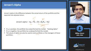 Sharpe Ratio Treynor Ratio and Jensens Alpha Calculations for CFA® and FRM® Exams [upl. by Becki]