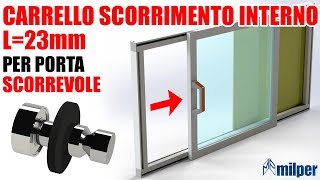 Realizzare una porta scorrevole con il carrello di scorrimento interno L23mm [upl. by Daggna]