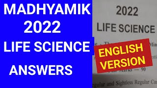 madhyamik life science question answer 2022 in english version wbbse [upl. by Cohette]