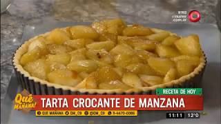 Receta dulce Tarta crocante de manzana [upl. by Rawna947]