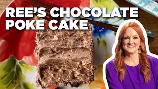 Ree Drummonds Decadent Chocolate Poke Cake  The Pioneer Woman  Food Network [upl. by Lupe]