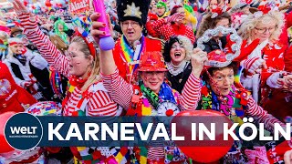 BUNT LAUT SCHRILL Die Narren sind los Karneval in Köln beginnt [upl. by Ninel]