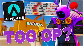 So I AIM TRAINED then played Roblox Arsenal TOO OP [upl. by Eleinad]