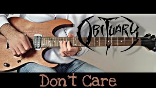 Obituary  Dont Care Guitar Cover with Solo [upl. by Saw301]