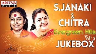 SJanaki amp Chitra Evergreen Telugu Hit Songs  Jukebox  Vol  2 [upl. by Armillia972]