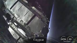 See SpaceX Starlink satellites deploy in stunning view from space [upl. by Eekorehc]