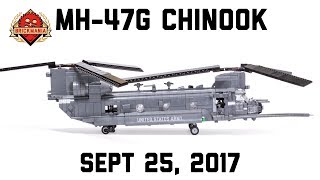 MH47G Chinook  Custom Military Lego [upl. by Joelie]