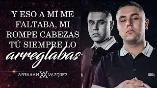 LETRA ¨DOS DESCONOCIDOS¨  Abraham Vazquez Lyric Video [upl. by Kcirdahc632]