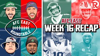 AFC East Roundtable  NFL Week 16 RECAP [upl. by Frodeen]