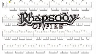 Rhapsody of fire dawn of victory SOLO TAB Guitar Pro Best version [upl. by Nocaed]