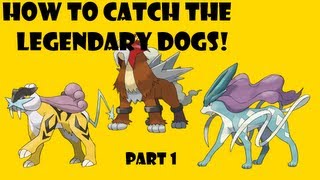 Simplest way to Catch the Legendary Dogs Pokemon Heart Gold and Soul SIlver [upl. by Clayberg]