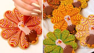 30 Minutes Decorated Cookies For Thanksgiving 🦃🍂 [upl. by Trevar]