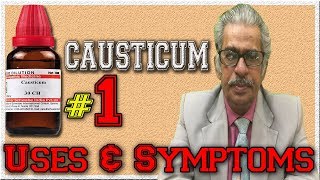 Causticum Part 1 in Hindi  Uses amp Symptoms by Dr P S Tiwari [upl. by Christianson]