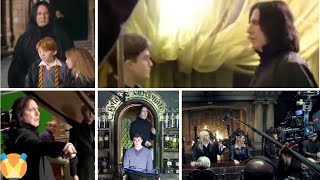 Alan Rickman Behind the Scenes of Harry Potter  Best Compilation [upl. by Kcirdec]