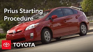 2010 Prius HowTo Starting Procedure  Toyota [upl. by Rehpretsirhc]