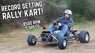 190cc Shifter Kart Top Speed Run Full Suspension Track DOMINATOR [upl. by Egroej]