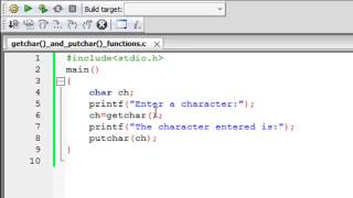 C Programming Tutorial  66 The getchar and putchar Functions [upl. by Obadiah]