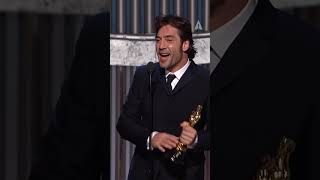 Oscar Winner  Javier Bardem  Best Supporting Actor for No Country for Old Men [upl. by Nwahsar]