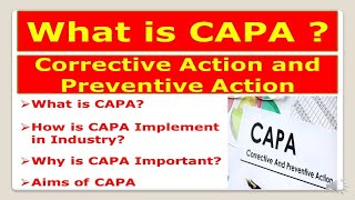 CAPA  Corrective Action and Preventive Action Hindi  How to Resolve a Problem [upl. by Kerns]