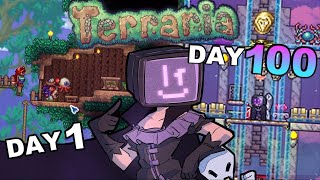 I Spent 100 Days in Terraria Master Mode and Heres What Happened [upl. by Jehiel]