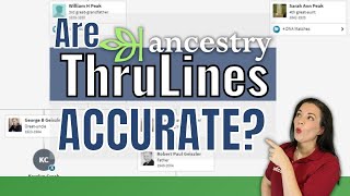 IS THIS FOR REAL How Accurate Are Ancestry ThruLines [upl. by Higgs]