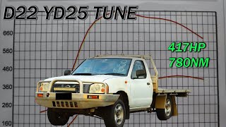 400HP D22 YD25 DYNO TUNE  Is a YD25 Better then a 4JJ1 [upl. by Shane]