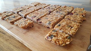 NoBake Peanut Butter Oat Bars Recipe [upl. by Acireit197]