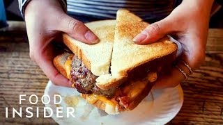 How The World’s First Burger Was Made At Louis’ Lunch  Legendary Eats [upl. by Solim]