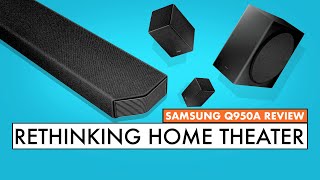 SAMSUNG ATMOS SOUNDBAR Samsung Q950A Review  Rethinking Home Theater [upl. by Yralih]