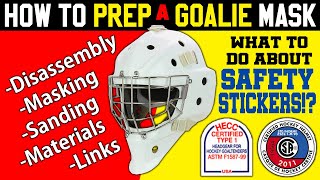 How To Prep A Goalie Mask  Helmet [upl. by Gardal]