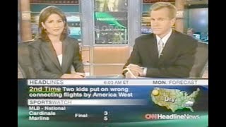 CNN Headline News 6am August 6 2001 [upl. by Gnuhn518]