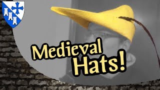 Some types of medieval hats [upl. by Assanav]