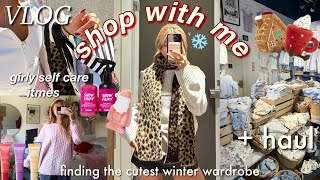 SHOPPING VLOG🧣⭐️ finding the CUTEST winter wardrobe hollister TJ Maxx cotton on lush etc [upl. by Esyahc596]