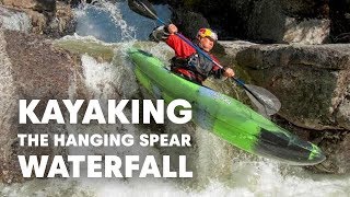 Kayaking the Hanging Spear Waterfall  Headwaters of Hudson River [upl. by Kirima445]