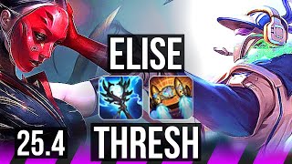 ELISE amp Tristana vs THRESH amp Jinx SUP  KR Grandmaster  254 [upl. by Nywnorb]