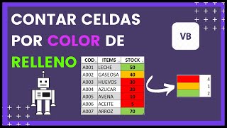 🔥✅ CONTAR CELDAS POR COLOR EXCEL ✅🔥 [upl. by Eseila]