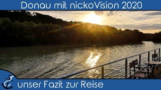 Donau mit nickoVISION  unser Fazit zur Reise  Meinung amp Bewertung  KreuzfahrtVlog 2020 4K [upl. by Stan970]