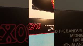 Saxon denim and leather  vinyl saxon vinylcommunity nwobhm [upl. by Godspeed]