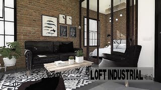 Diseño Interior Loft Industrial 46 m2 [upl. by Elijah]