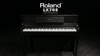 Roland LX705 Digital Piano Dark Rosewood  Gear4music demo [upl. by Sacul]