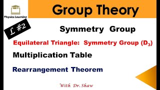 Symmetry Group  Symmetry Group of an Equilateral Triangle D3  Multiplication table  L2 [upl. by Noraf]