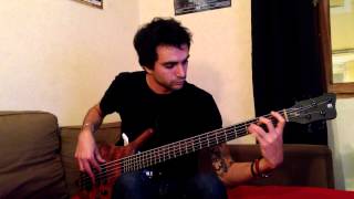 Guthrie Govan Waves  Bass Cover [upl. by Ahsiekan584]