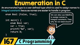 Enumerations in C [upl. by Akahs]