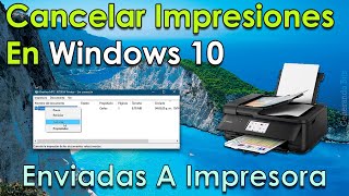 Cancelar impresión atorada enviada a impresora en windows 10 [upl. by Leiba238]