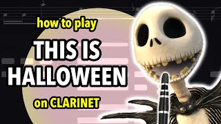 How to play This Is Halloween on Clarinet  Clarified [upl. by Reseda483]