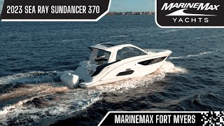 The New 2023 Sea Ray Sundancer 370 Outboard Gets You To Your Destination WComfort Style amp Power [upl. by Kippie]