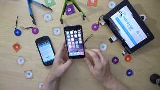 iPhone 6 NFC Test  Testing NFCTag scanning [upl. by Nyrek]