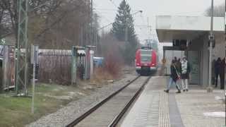 Stacja  Bahnhof M Aubing  25032013 [upl. by Merras]