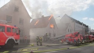 Freiwillige Feuerwehr Griesheim  Schauübung am 06042014 [upl. by Atnohsal366]