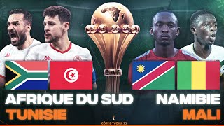 🔴🇿🇦🇹🇳 AFRIQUE DU SUD  TUNISIE  🇳🇦🇲🇱 NAMIBIE  MALI  3EME JOURNEE CAN 2024  CAN 2023  CAN 2024 [upl. by Wylde]